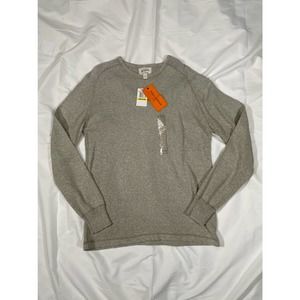 NWT Field & Stream Scoop Neck Men's Pullover Sweater Cotton Blend Grey Med